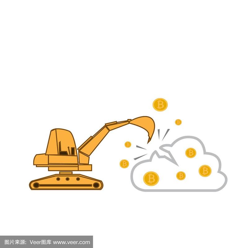 Close-up of a mining machine