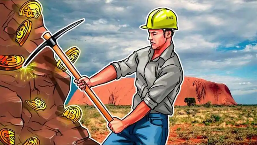 A bustling mining farm filled with rows of ASIC miners working to generate Bitcoin.