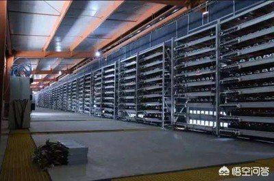 An overhead view of a bustling mining farm, showcasing rows of hosted machines that optimize Bitcoin and Ethereum mining for superior ROI